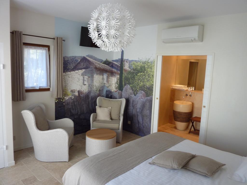 Bed and Breakfast Les Mazets du Luberon à Puget Chambre photo